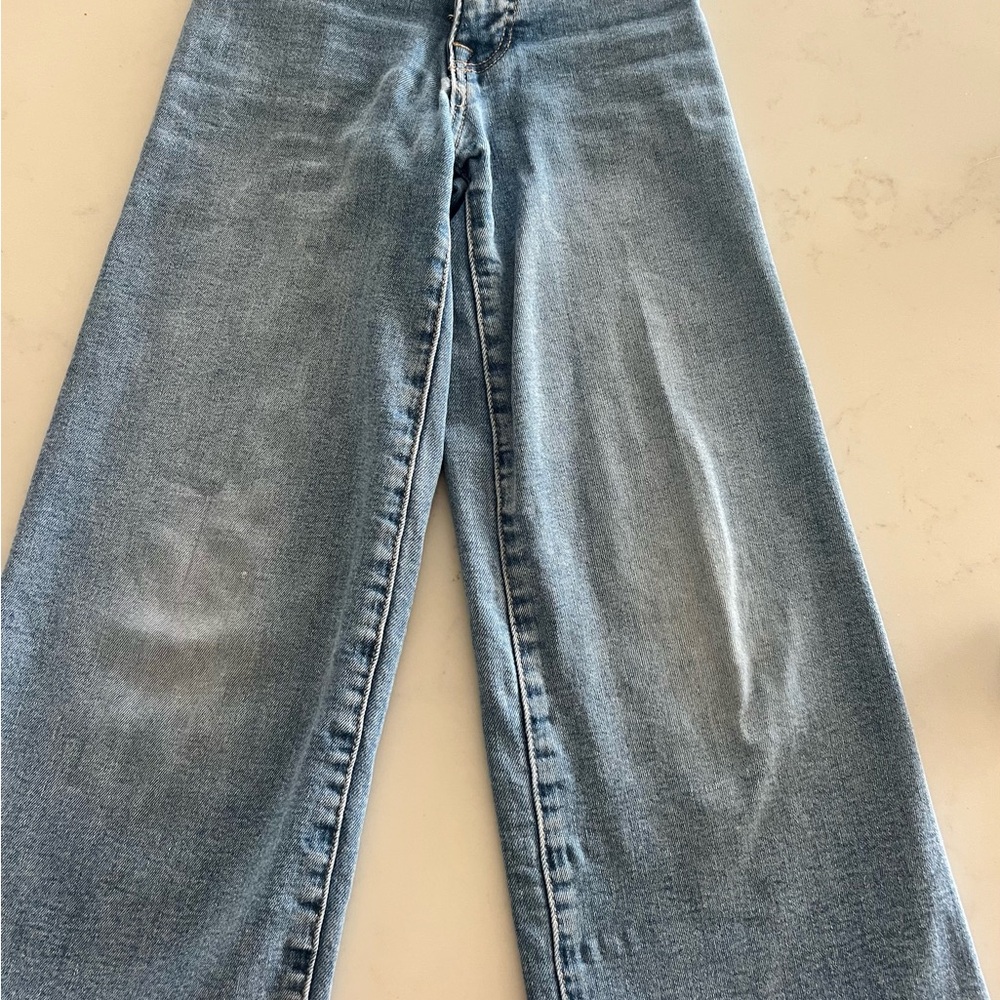 Blue Women's Wide-Leg Jeans